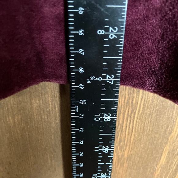 Pure Jill Womens Sweater Burgundy Velvet Pullover Soft Pima Modal Blend XL - Picture 9 of 12